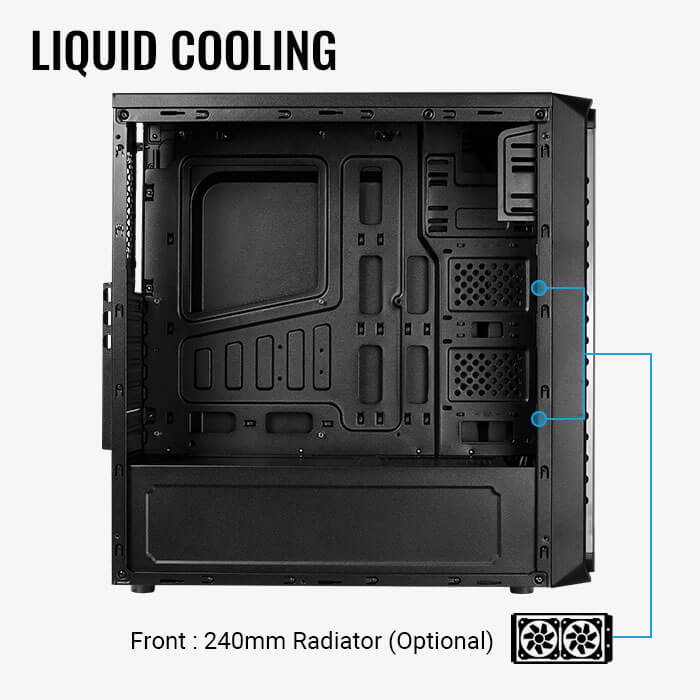 AeroCool SI-5200 Frost boîtier PC RGB 3 ventilateurs