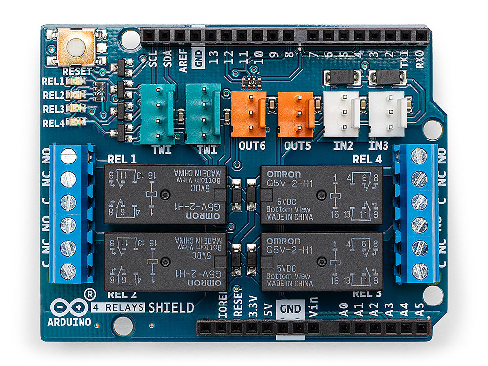 Arduino 4 Relays Shield carte 4 relais NO/NC