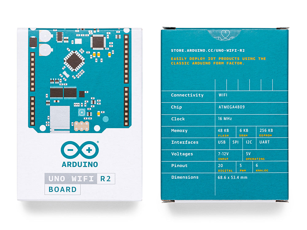 Arduino Uno WiFi Rev2 carte IoT ATmega4809 Bluetooth