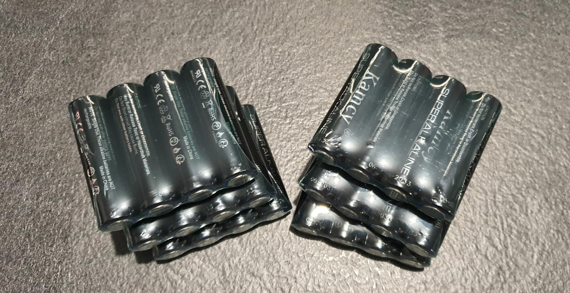 KAMCY LR6 piles AA alcalines lot de 12 1,5V longue durée
