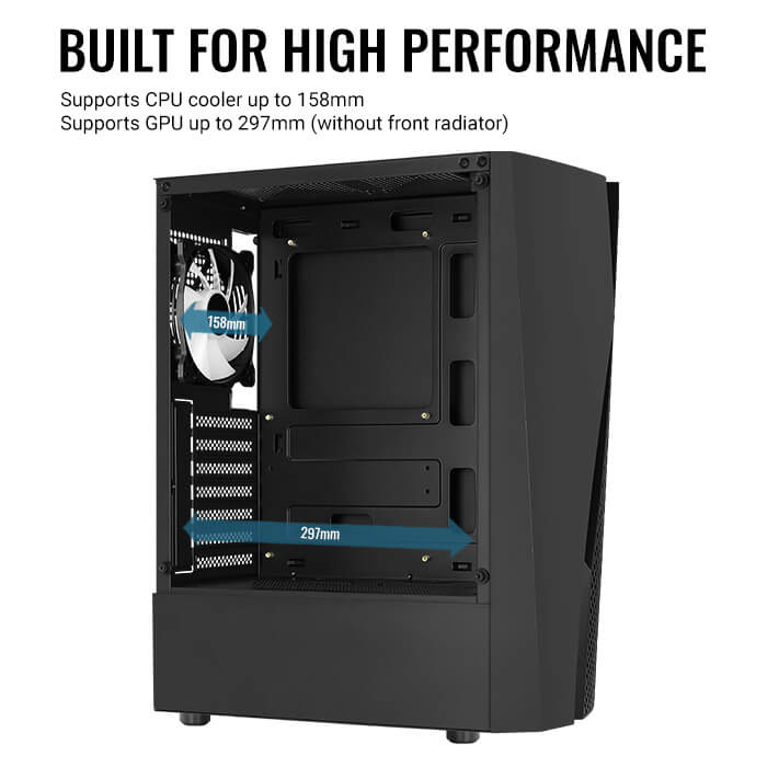 AeroCool Wave ventilateur boîtier 120mm noir