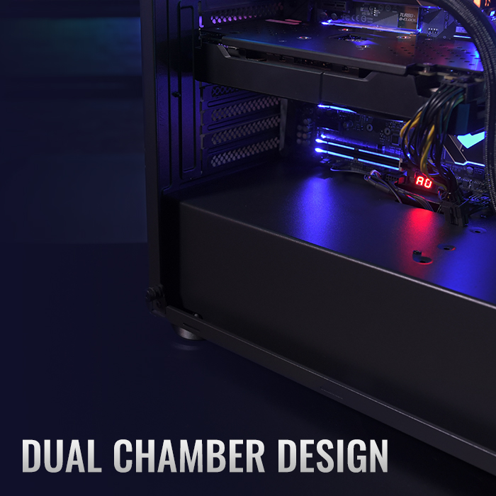 AeroCool Klaw boîtier PC moyen tour verre trempé ARGB