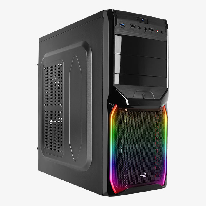 AeroCool V3X RGB boîtier PC mid-tower noir mesh