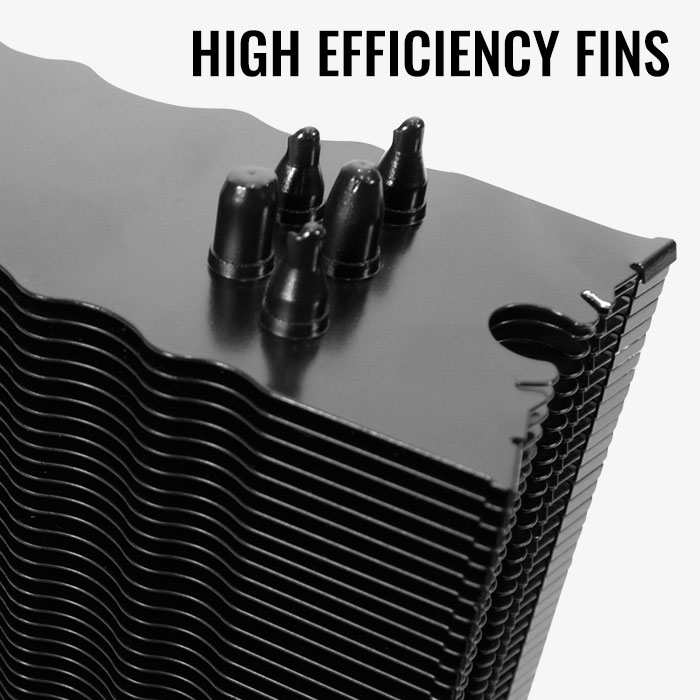 AeroCool Verkho 5 Dark ventirad CPU LED bleue 150W