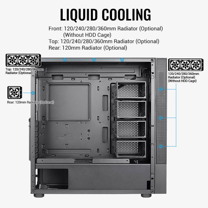 AeroCool Cipher boîtier PC moyen tour noir