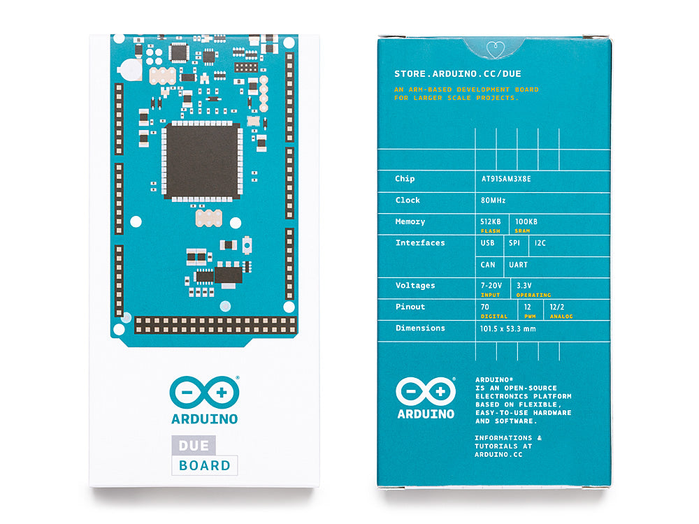 Arduino Due carte microcontrôleur ARM Cortex-M3 32 bits