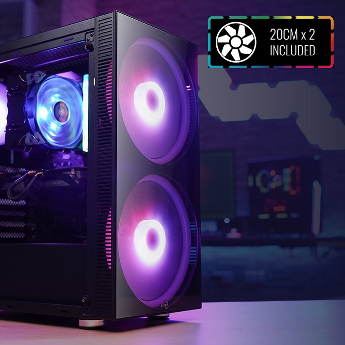 AeroCool Python boitier PC verre trempé ARGB