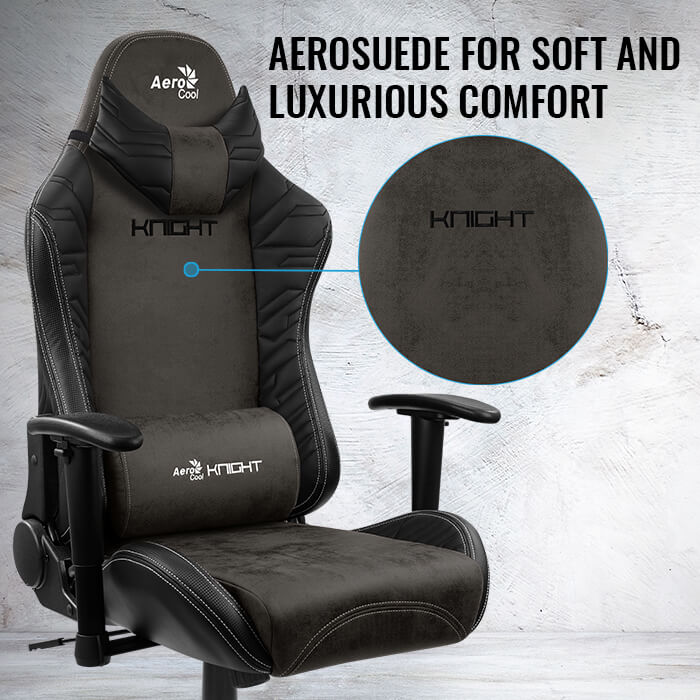 AeroCool KNIGHT chaise gaming tissu AeroSuede 150kg