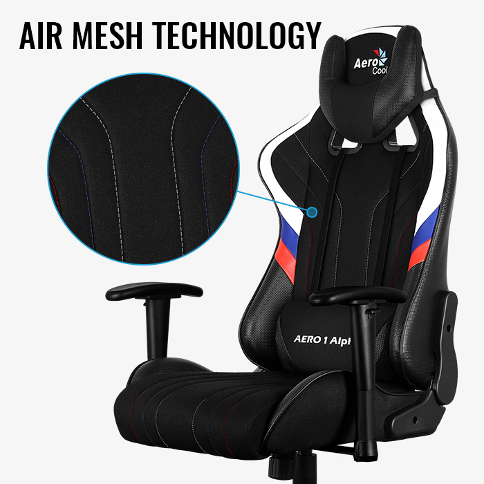 AeroCool Aero 1 Alpha fauteuil gamer tissu noir 150 kg