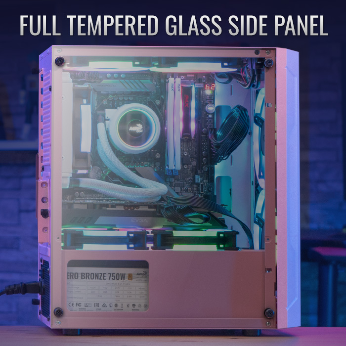 AeroCool Trinity Mini Pink boîtier PC mini-tour rose