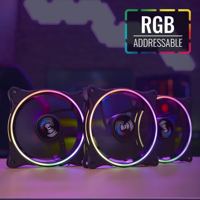 AeroCool Eclipse 12 Pro ventilateur PC 120mm ARGB kit x3