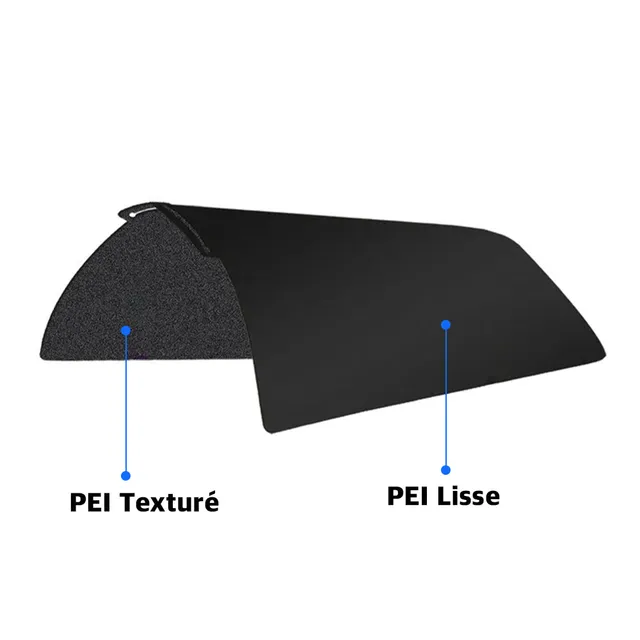 Zimple PEI plateau Bambu Lab 257x257 mm lisse texturé