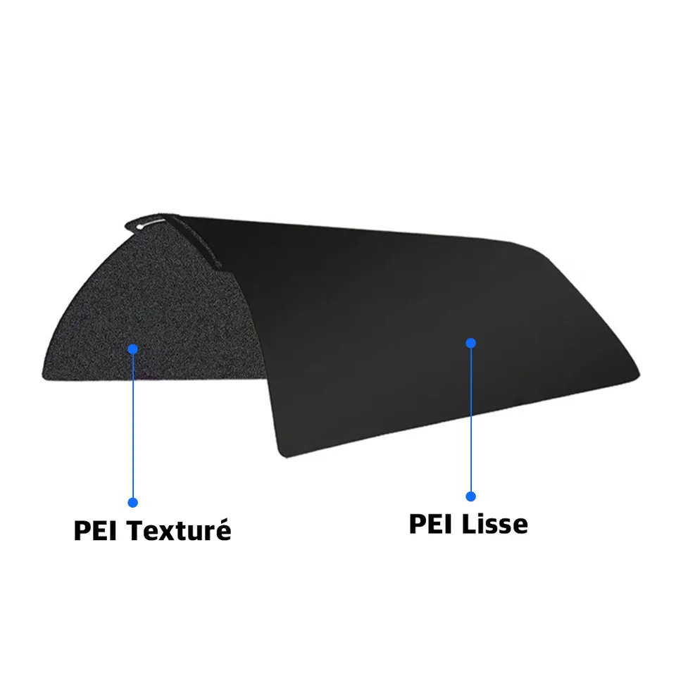 Zimple PEI plateau Bambu Lab 257x257 mm lisse texturé