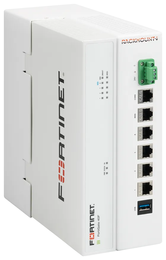 RACKMOUNT.it Fortinet Industrial RM-FR-D14C rail DIN 40F 48V