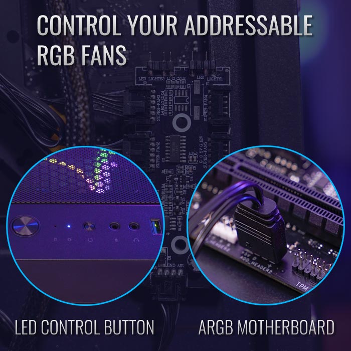 AeroCool AirHawk Duo boitier PC ARGB verre trempé