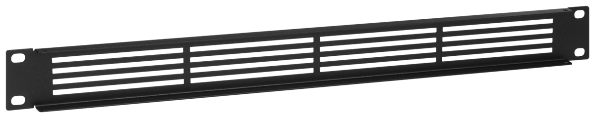 RACKMOUNT.it Accessories AC-BP4-BLK plaque ventilée 1U noire