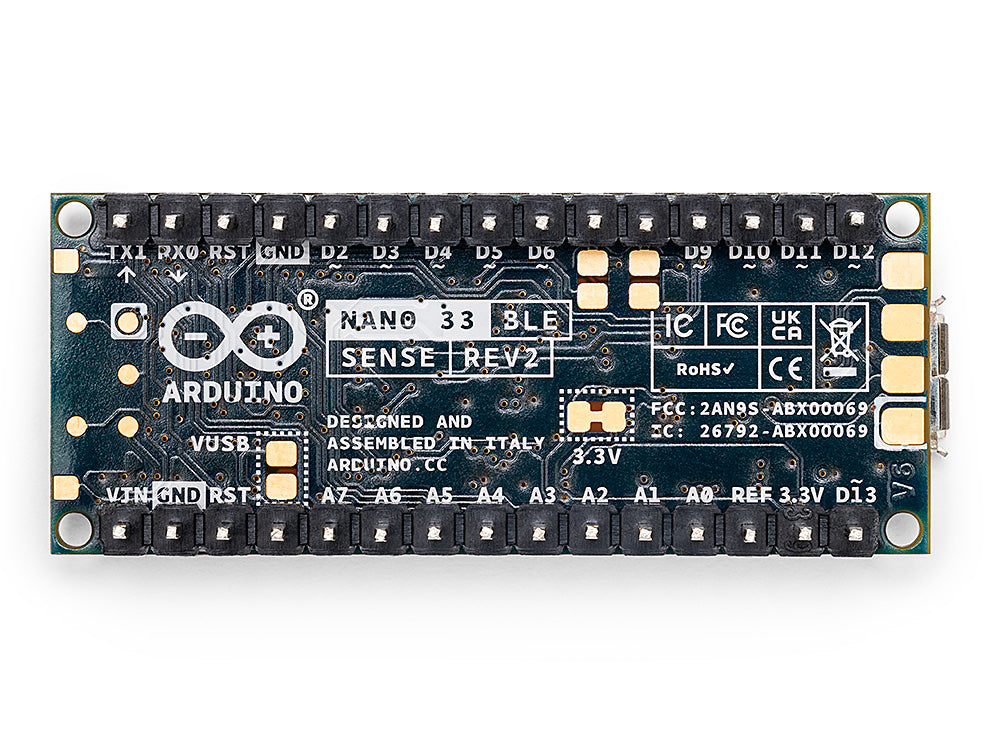 Arduino Nano 33 BLE Sense Rev2 carte avec headers IA