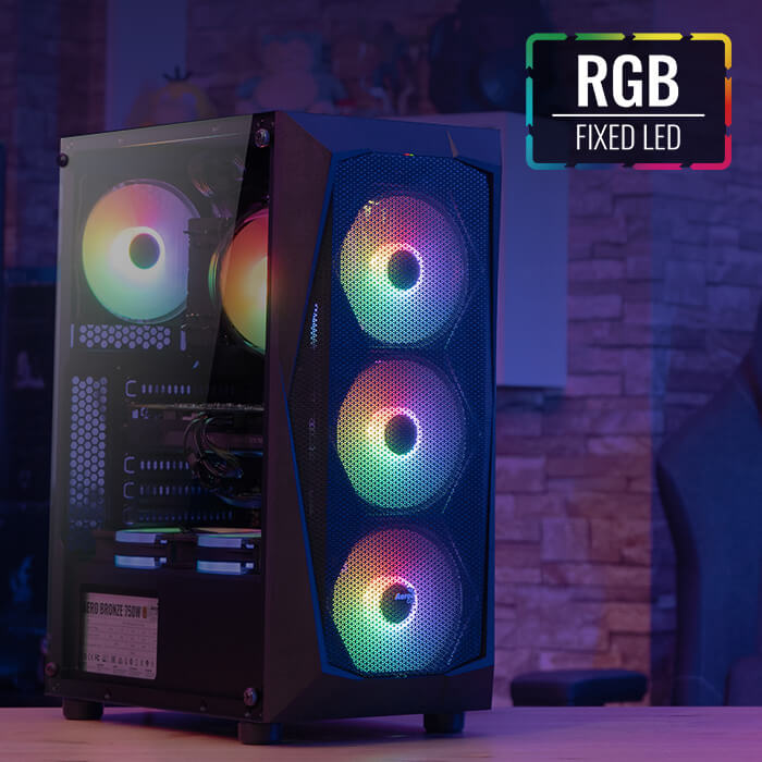 AeroCool Falcon boîtier PC moyen tour noir