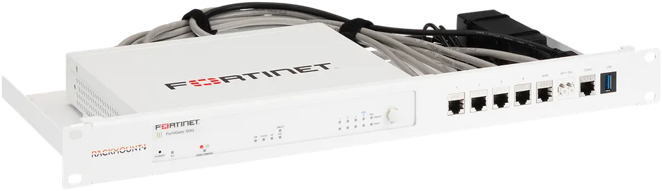 RACKMOUNT.it Fortinet Industrial RM-FR-T21I kit rack FG 50G blindé