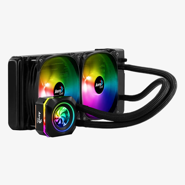 AeroCool Pulse L240F watercooling 240 mm RGB 2x12 cm