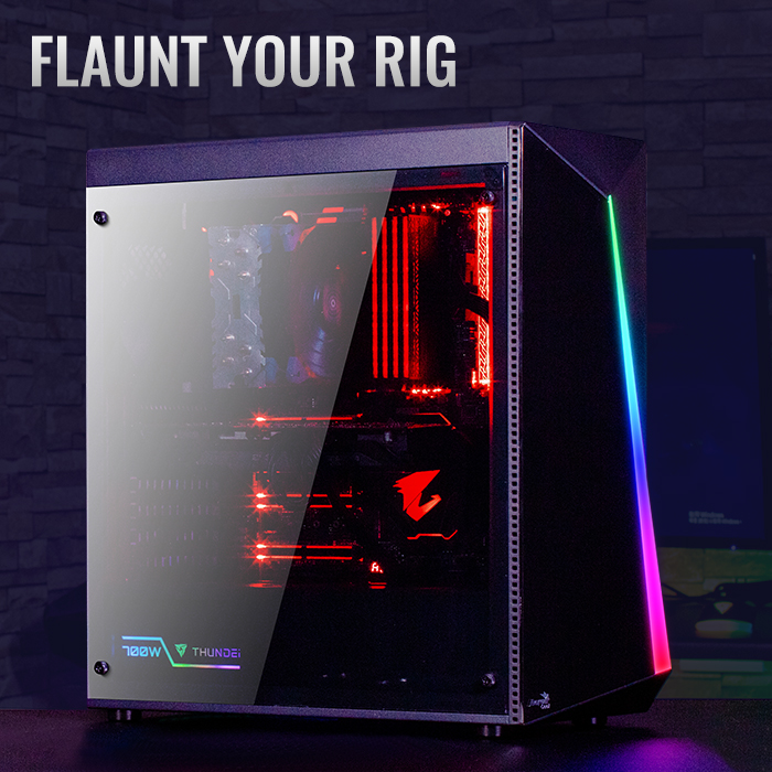 AeroCool Shard boitier PC RGB moyen tour acrylique