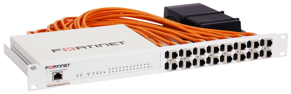 RACKMOUNT.it Fortinet Industrial RM-FR-T11I kit rack FG-80E blindé