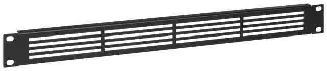 RACKMOUNT.it Accessories AC-BP4-BLK plaque ventilée 1U noire
