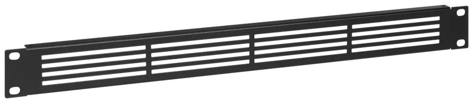 RACKMOUNT.it Accessories AC-BP4-BLK plaque ventilée 1U noire