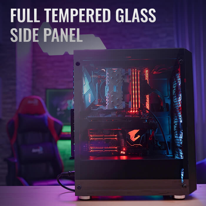 AeroCool Sentinel boîtier gamer ARGB 4 ventilateurs 120mm