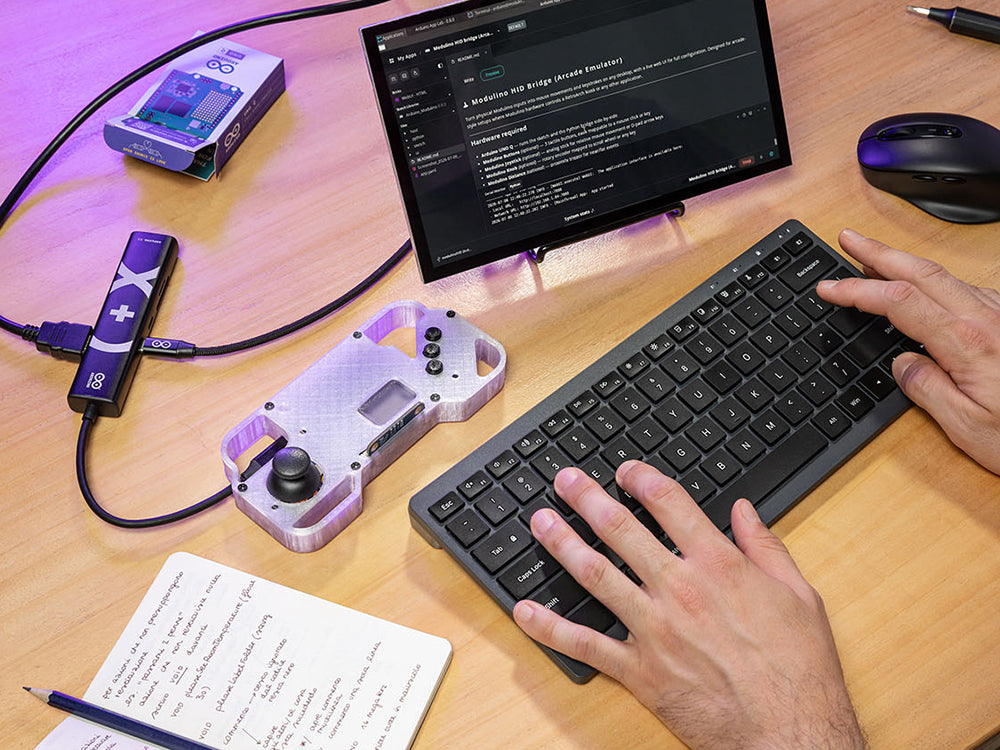 Arduino UNO Q Arcade bundle kit Modulino gaming