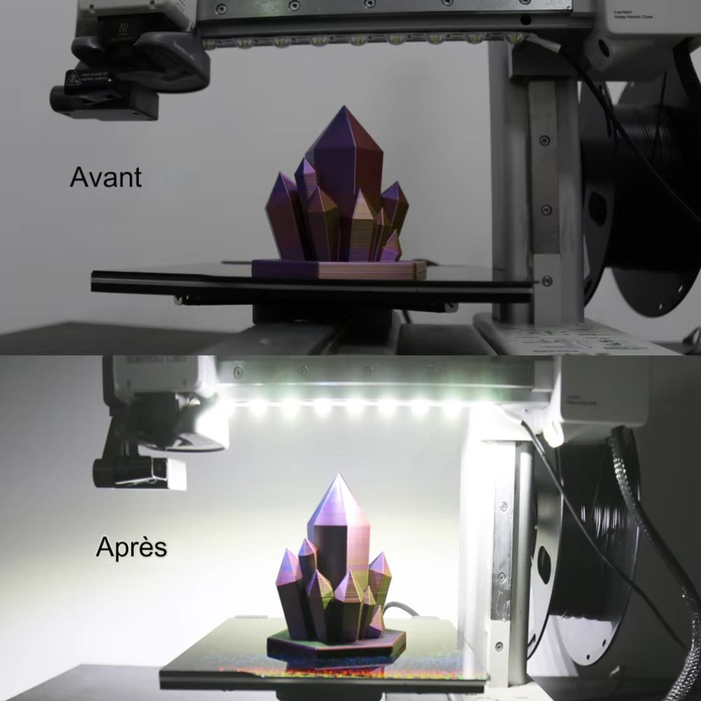 Zimple Accessoires Mini Lampe LED pour Bambu Lab A1