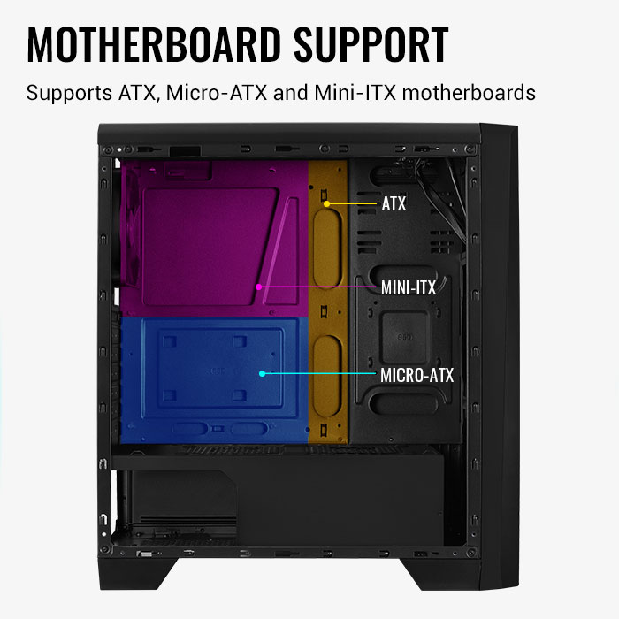 AeroCool Cylon Tempered Glass boîtier PC verre trempé