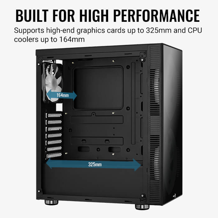 AeroCool Python boitier PC verre trempé ARGB