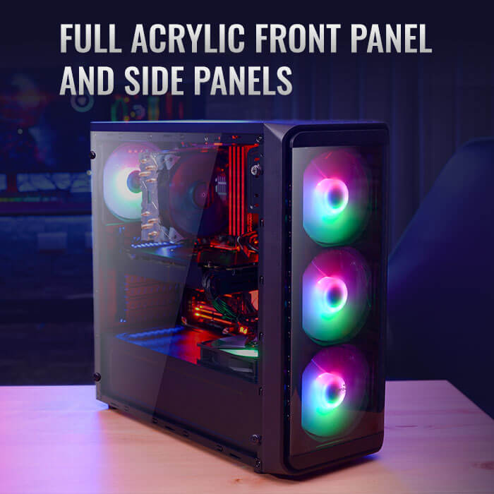 AeroCool SI-5200 Frost boîtier PC RGB 3 ventilateurs