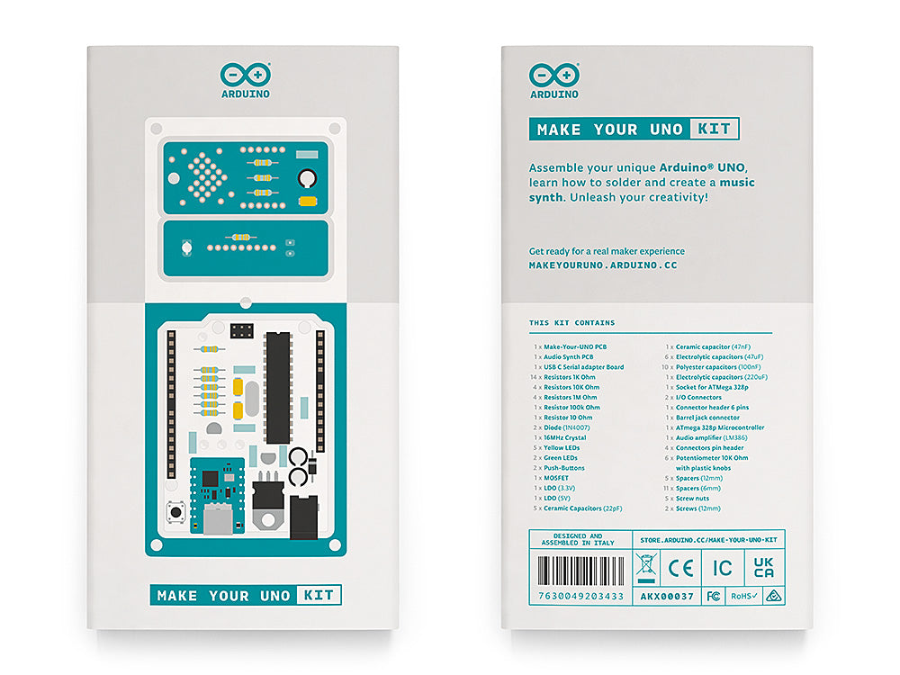 Arduino Make Your UNO Kit électronique à souder synthé