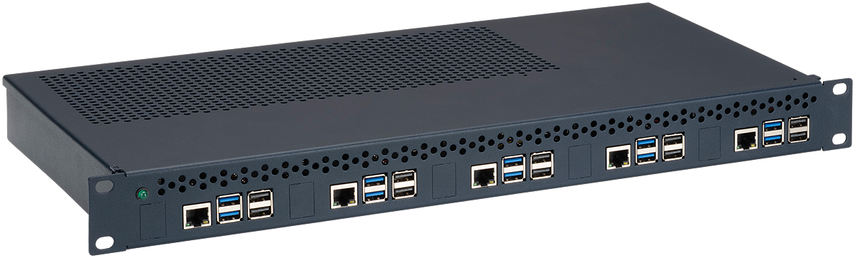 RACKMOUNT.it Raspberry RM-PI-T2 rack 1U 5x Pi5 75W