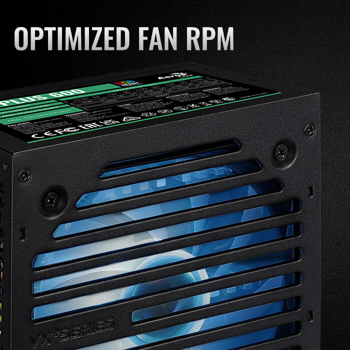 AeroCool VX Plus 600 RGB bloc alimentation ATX 600W RGB