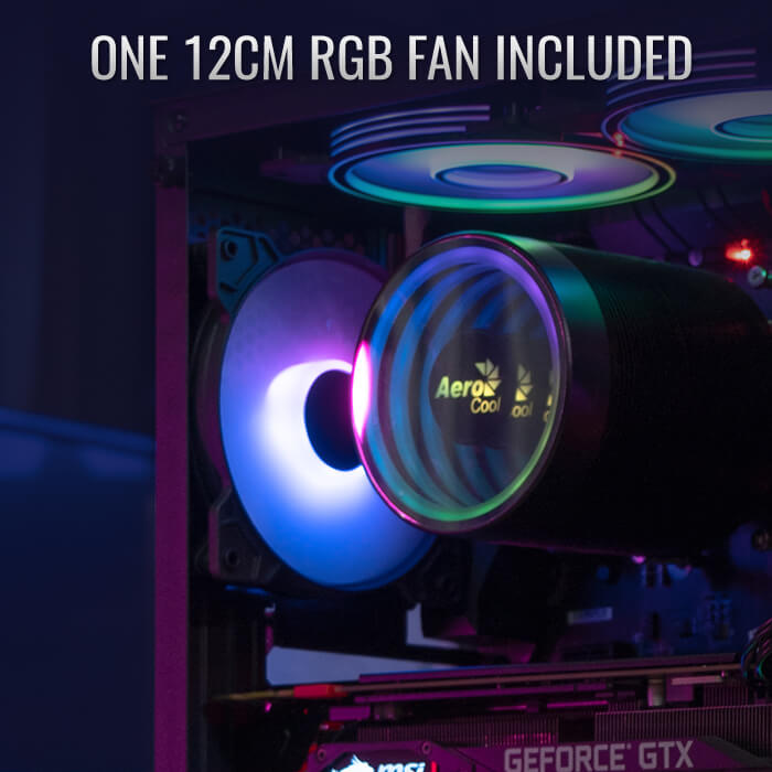 AeroCool Blade boîtier PC moyen tour noir vitré