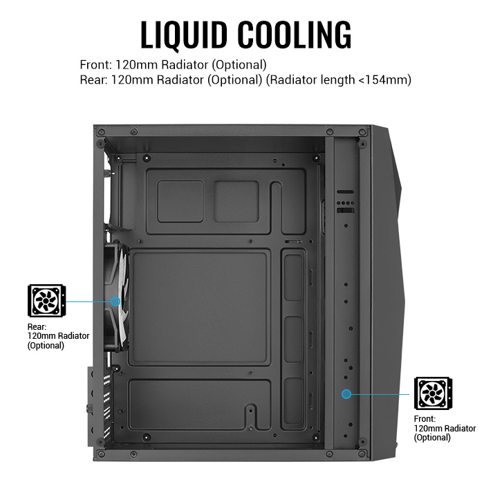 AeroCool Raider Mini boîtier PC mini tour compact noir