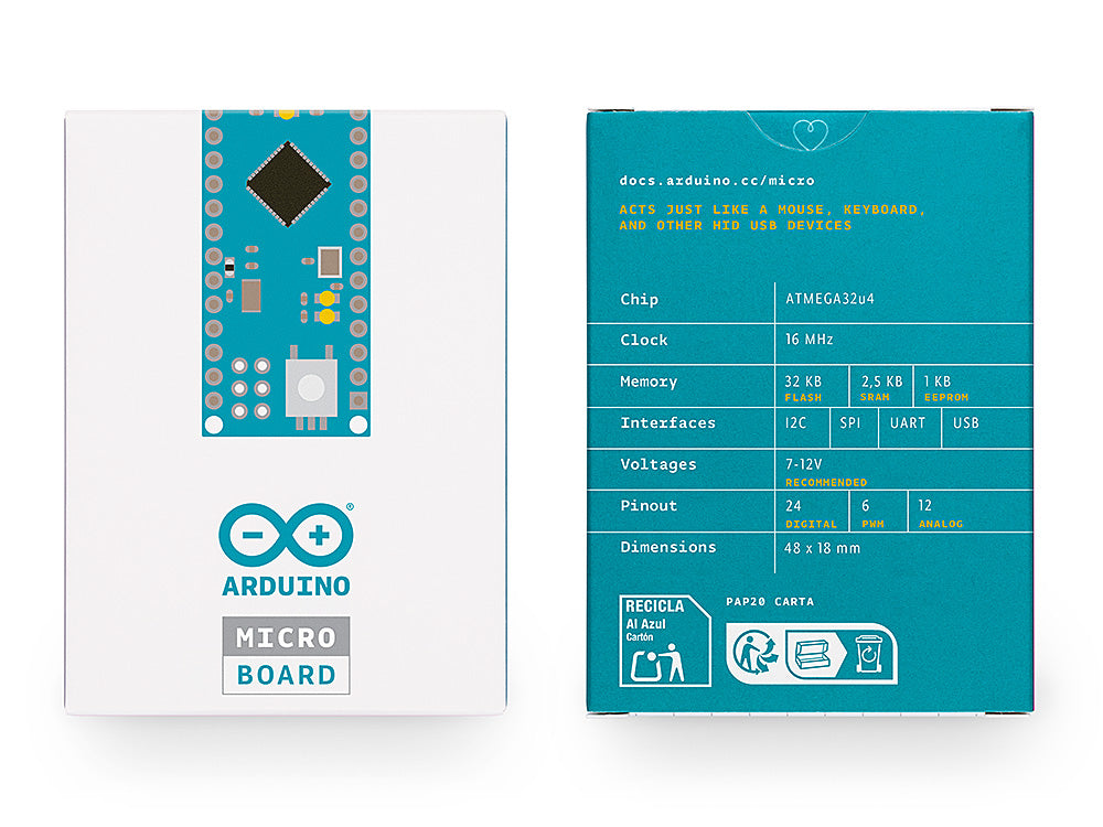 Arduino Micro ATmega32U4 carte microcontrôleur USB