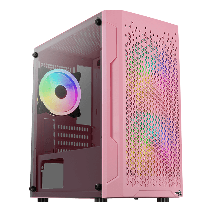 AeroCool Trinity Mini Pink Boîtier PC Mini Tour Rose