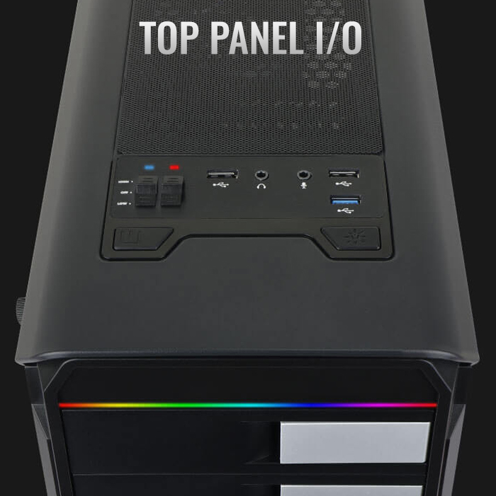 AeroCool Aero-500G RGB boîtier PC verre trempé