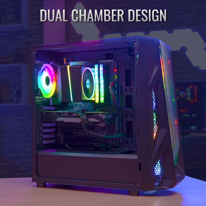 AeroCool NightHawk boîtier PC moyen tour E-ATX