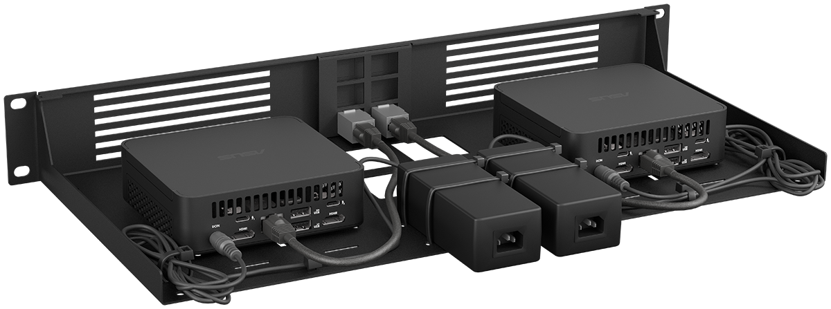 RACKMOUNT.it RM-NUC-T1 support rack 19" 2 NUC universel