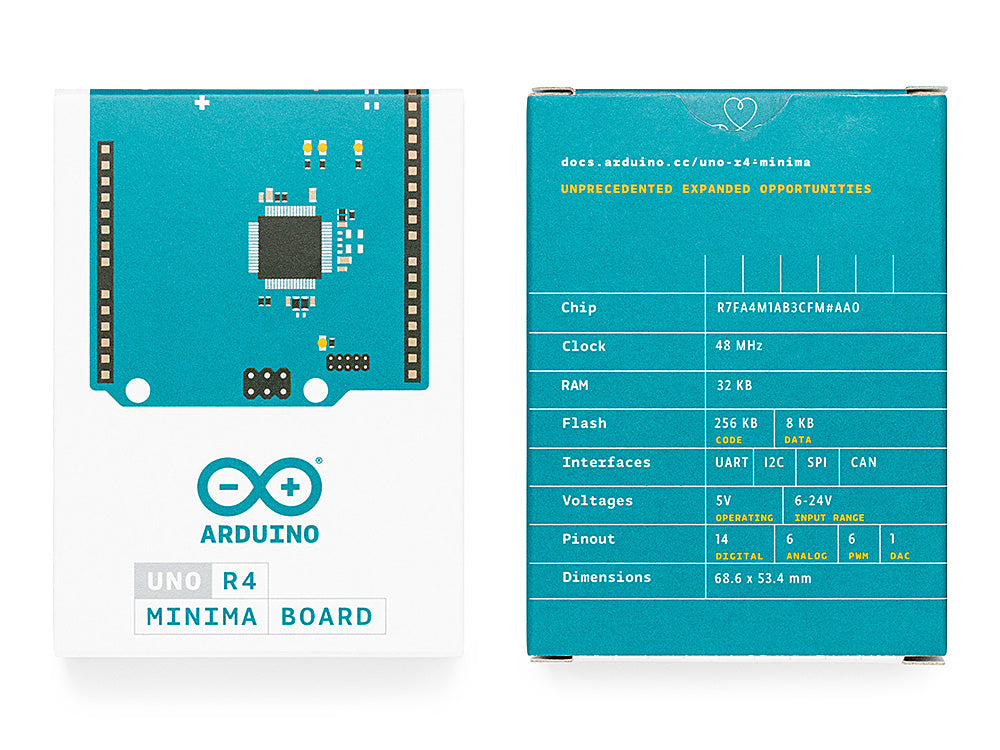 Arduino UNO R4 Minima carte 32 bits Renesas 5V