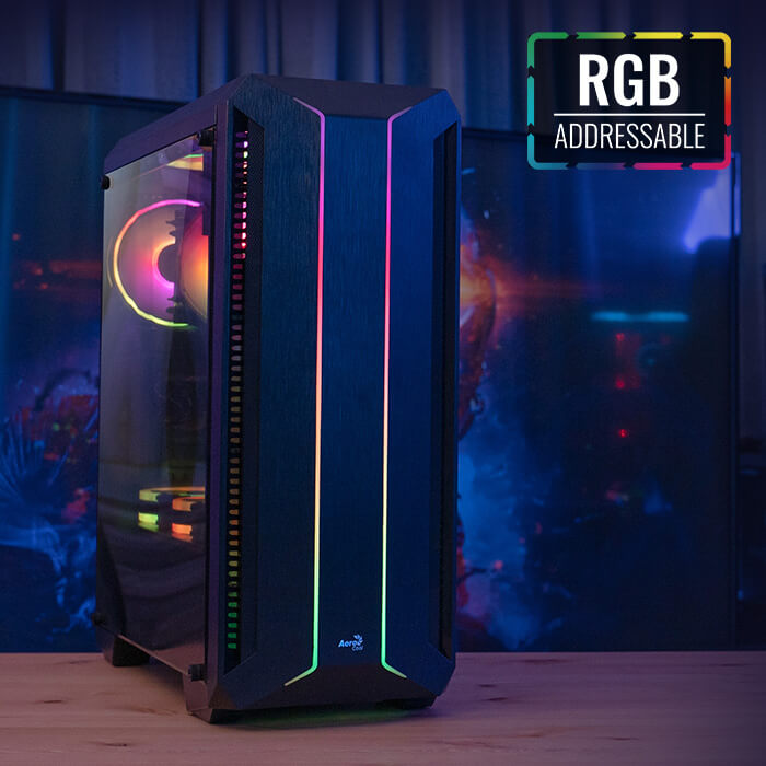 AeroCool Skyline ARGB boîtier PC moyen tour vitré