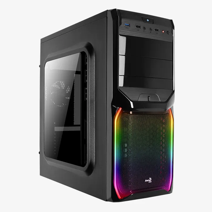 AeroCool V3X RGB Window boîtier PC moyen tour RGB