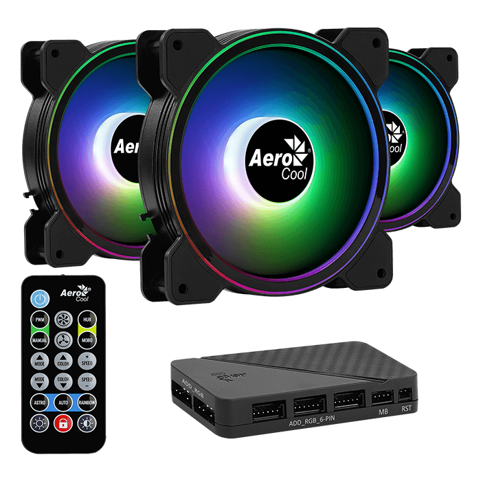 AeroCool Saturn 12F ARGB Pro Ventilateur 120mm ARGB
