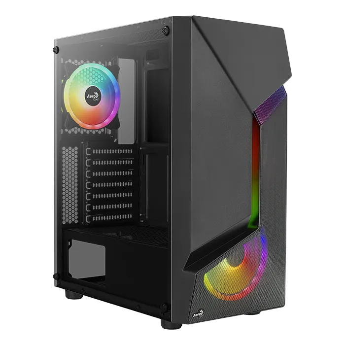 AeroCool Scape boîtier PC moyen tour vitré noir