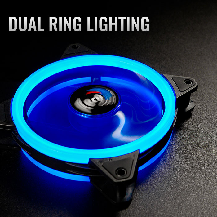 AeroCool Rev Blue ventilateur PC LED bleu 120 mm